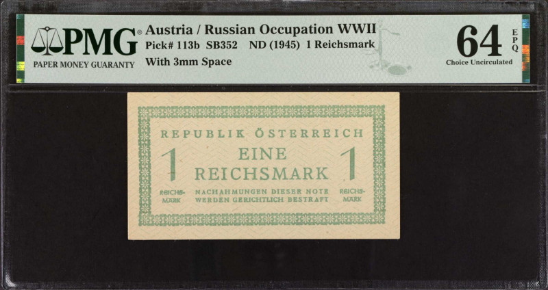 AUSTRIA. Lot of (3). Mixed Banks. Mixed Denominations, 1944-56. P-110a, 113 & 13...