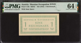 AUSTRIA. Lot of (3). Mixed Banks. Mixed Denominations, 1944-56. P-110a, 113 & 136a. PMG Choice Uncirculated 63 to Gem Uncirculated 65 EPQ.
Estimate: ...