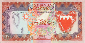 BAHRAIN. Bahrain Monetary Agency. 20 Dinars, 1973. P-11a. Fine.
Estimate: $250.00 - 350.00