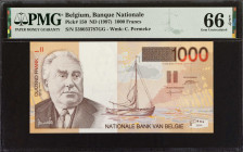 BELGIUM. Banque Nationale de Belgique. 1000 Francs, ND (1997). P-150. PMG Gem Uncirculated 66 EPQ.
Estimate: $75.00 - 100.00