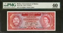 BELIZE. Lot of (3). Mixed Banks. 5 & 50 Dollars, 1976-2015. P-Various. PMG Extremely Fine 40 to Gem Uncirculated 66 EPQ.
Estimate: $200.00 - 400.00