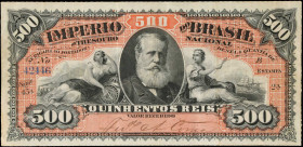BRAZIL. Thesouro Nacional. 500 Reis, ND (1880). P-A243a. Fine.
Estimate: $200.00 - 400.00