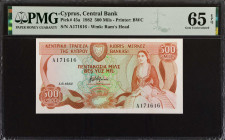 CYPRUS. Central Bank of Cyprus. 500 Mils, 1982. P-45a. PMG Gem Uncirculated 65 EPQ.
Estimate: $30.00 - 50.00