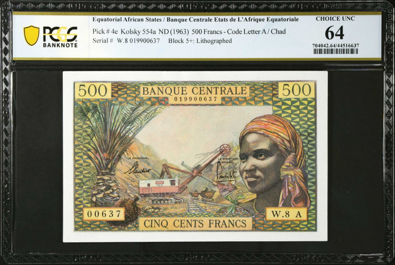 EQUATORIAL AFRICAN STATES. Banque Centrale des Etats de l'Afrique Equatoriale. 5...