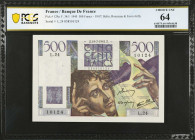 FRANCE. Banque de France. 500 Francs, 1945. P-129a. PCGS Banknote Choice Uncirculated 64.
Estimate: $100.00 - 200.00