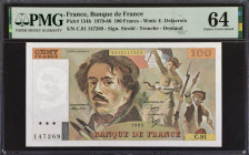 FRANCE. Banque de France. 100 Francs, 1979-86. P-154b. PMG Choice Uncirculated 64.
Estimate: $50.00 - 75.00