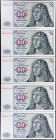 GERMANY, FEDERAL REPUBLIC. Lot of (5). Deutsche Bundesbank. 10 Deutsche Mark, 1980. P-31c. Consecutive. About Uncirculated.
Estimate: $100.00 - 150.0...