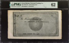 GREAT BRITAIN. National Equitable Labour Exchange. Advertising Note, 1833. P-Unlisted. Remainder. PMG Uncirculated 62.
PMG comments "Pinholes".
Esti...