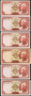 IRAN. Lot of (6). Banque Mellie. 5 Rials, SH 1316-17. P-32a, 32Aa, 32Ab, 32Ad & 32Ae. Very Fine to Uncirculated.
A grouping of six 5 Rials notes, whi...