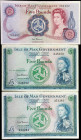 ISLE OF MAN. Lot of (3). Isle of Man Government. 5 Pounds, ND (1961-72). P-26b & 30a. Very Fine.
Pinholes are found on P-26b.
Estimate: $400.00 - 50...