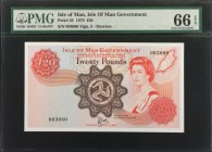ISLE OF MAN. Isle of Man Government. 20 Pounds, 1879. P-32. PMG Gem Uncirculated 66 EPQ.
Estimate: $350.00 - 550.00