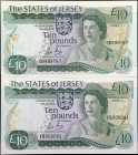 JERSEY. Lot of (2). The States of Jersey. 10 Pounds, ND (1976-1988). P-13b. Uncirculated.
Estimate: $200.00 - 400.00