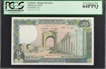 LEBANON. Banque du Liban. 250 Livres, 1978. P-67a. PCGS Currency Very Choice New 64 PPQ.
Estimate: $30.00 - 50.00