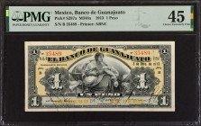 MEXICO. El Banco de Guanajuato. 1 Peso, 1913. P-S287a. PMG Choice Extremely Fine 45.
Estimate: $50.00 - 75.00