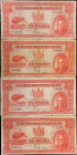 NEW ZEALAND. Lot of (4). The Reserve Bank of New Zealand. 10 Shillings, 1934. P-154. Fine.
Damage/issues are noticed.
Estimate: $700.00 - 1000.00