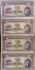 NEW ZEALAND. Lot of (4). The Reserve Bank of New Zealand. 1 Pound, 1934. P-155. Fine to Very Fine.
Damage/Issues are noticed. SOLD AS IS/NO RETURNS. ...