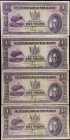 NEW ZEALAND. Lot of (4). The Reserve Bank of New Zealand. 1 Pound, 1934. P-155. Fine.
Damage/Issues are noticed. SOLD AS IS/NO RETURNS. 
Estimate: $...