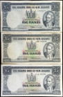 NEW ZEALAND. Lot of (3). The Reserve Bank of New Zealand. 5 Pounds, ND (1940-1967). P-160a & 160d. Fine to Very Fine.
Damage/Issues are noticed. SOLD...