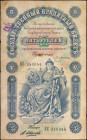 RUSSIA--IMPERIAL. Treasury. 5 Rubles, 1895. P-A63. Fine.
Writing in ink on face. Tears. Internal Tears. Paper Pulls.
Estimate: $200.00 - 400.00