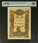 TURKEY. Treasury. 20 Kurush, ND (1861). P-36. PMG Extremely Fine 40.
PMG comments "Small Tears".
Estimate: $150.00 - 200.00