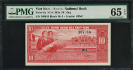 VIETNAM and South Vietnam. Lot of (5). Mixed Banks. Mixed Denominations, 1958-72. P-5a, 19b, 33a, 68a & 74a. PMG Choice Uncirculated 63 EPQ to Gem Unc...
