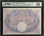 MIXED LOTS. Belgium & France. Lot of (4). Mixed Banks. 50 & 1000 Francs, 1907-96. P-64e, 144a & 148d. PMG Choice Very Fine to About Uncirculated 55.
...