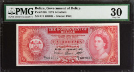 MIXED LOTS. Belize & Bermuda. Lot of (4). Mixed Banks. Mixed Denominations, 1957-76. P-19c, 20b, 20c & 35b. PMG Very Fine 30 to PMG Choice Extremely F...