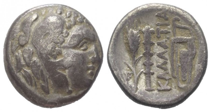 Moesia Inferior. Kallatis.

 Drachme (Silber). 3. - 2. Jhdt. v. Chr.
Vs: Kopf...