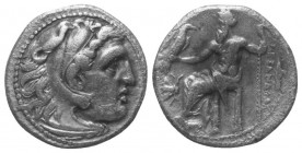 Königreich Makedonien. Alexander III. der Große (336 - 323 v. Chr.).

 Drachme (Silber). Ca. 323 - 319 v. Chr. Magnesia am Mäander.
Vs: Kopf des ju...