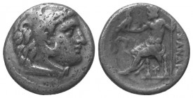 Königreich Makedonien. Alexander III. der Große (336 - 323 v. Chr.).

 Drachme (Silber). Ca. 300 - 295 v. Chr. Milet.
Vs: Kopf des jugendlichen Her...