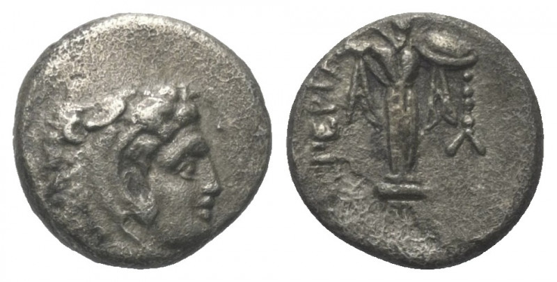 Mysien. Pergamon.

 Diobol (Silber). Ca. 310 - 282 v. Chr.
Vs: Kopf des jugen...