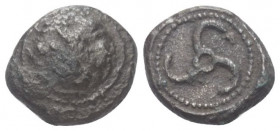 Dynasten von Lykien. Khinakha (ca. 470 / 440 v. Chr.).

 1/3 Stater (Tetrobol, Silber). Ca. 470 - 440 v. Chr.
Vs: Pegasos auf Rundschild nach links...