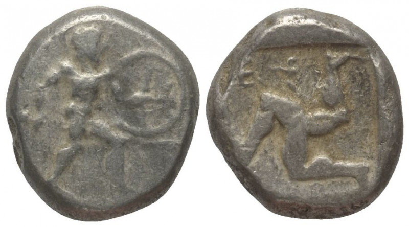 Pamphylien. Aspendos.

 Stater (Silber). Ca. 465 - 430 v. Chr.
Vs: Krieger mi...