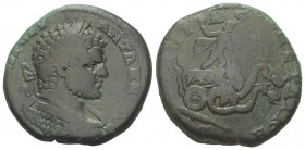 Thrakien. Serdika. Caracalla (197 - 217 n. Chr.).

 Bronze.
Vs: Büste mit Lorbeerkranz und Panzer rechts.
Rs: Triptolemos auf Schlangenbiga nach r...