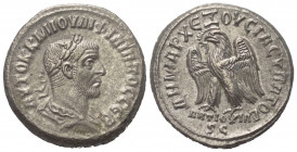 Seleukis und Pierien. Antiochia am Orontes. Philippus I. Arabs (244 - 249 n. Chr.).

 Tetradrachme (Billon). 248 - 249 n. Chr.
Vs: Büste in Rückans...