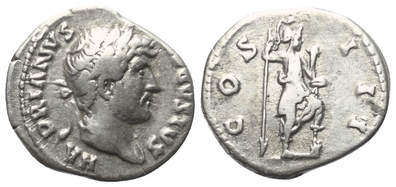 Hadrianus (117 - 138 n. Chr.).

 Denar (Silber). 125 - 128 n. Chr. Rom.
Vs: H...