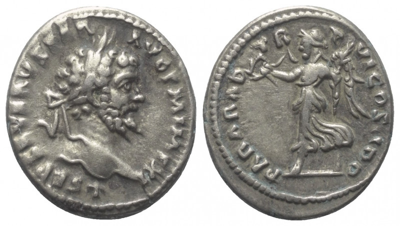 Septimius Severus (193 - 211 n. Chr.).

 Denar (Silber). 198 n. Chr. Rom.
Vs:...