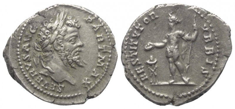 Septimius Severus (193 - 211 n. Chr.).

 Denar (Silber). 201 n. Chr. Rom.
Vs:...