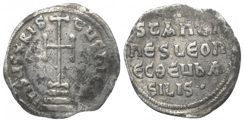 Constantinus V. (741 - 775 n. Chr.) und Leo IV.

 Miliaresion (Silber). Consta...