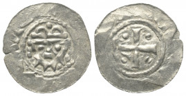 Jever - Herzoglich-Billungische Prägestätte. Hermann (1059 - 1086).

 Denar (Silber). Jever.
Vs: Gekrönte Büste frontal.
Rs: Kreuz, in den Quadran...