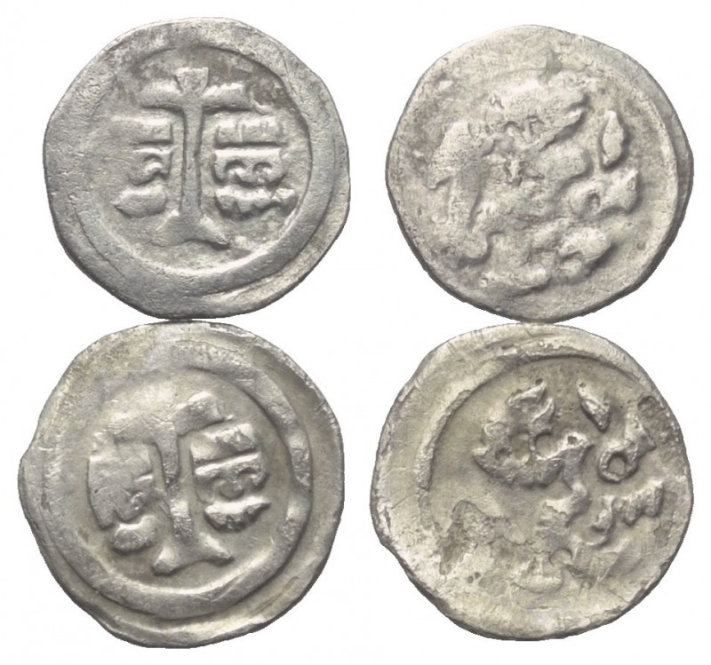 Ungarn. Bela IV. (1235 - 1270).

 Obol (Silber).
Lot (2 Stück):
Vs: Kreuz zw...