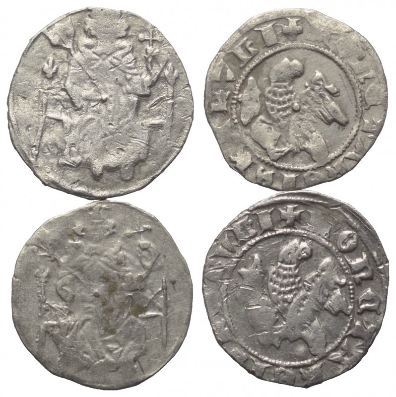 Ungarn. Karl Robert (1307 - 1342).

 Denar (Silber).
Lot (2 Stück):
Vs: Herr...