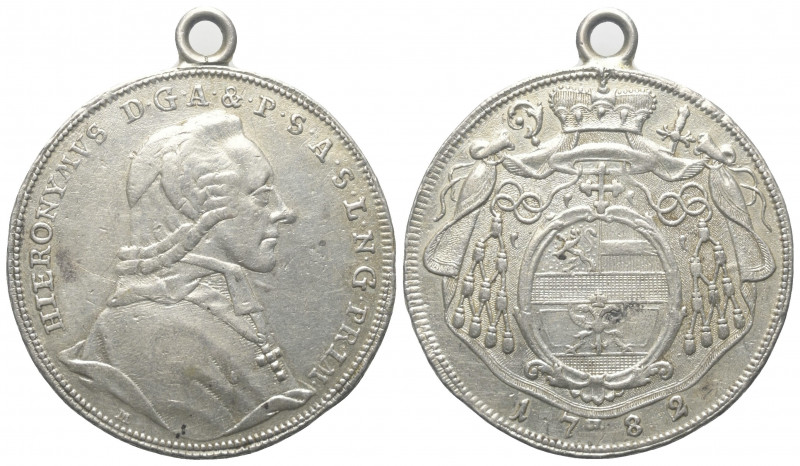 Neufürsten. Salzburg. Hieronymus Graf Colloredo (1772 - 1803).

 1/2 Taler ( S...