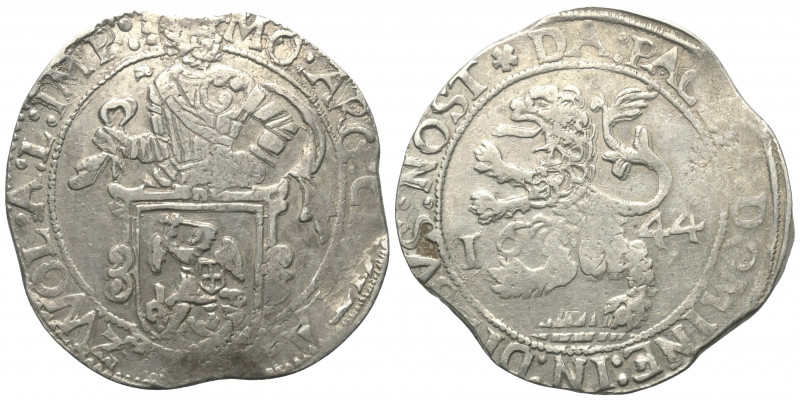 Niederlande. Vereinigte Provinzen. Zwolle.

 Löwentaler (Silber). 1644.
Vs: R...