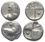 Griechische Münzen - Lots.


Thrakischer Chersones (Thrakien).

Lot (2 Stück, Silber): Hemidrachme, 4. Jhdt. v. Chr.

Sehr schön.

Verkauft w...