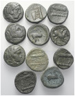 Griechische Münzen - Lots.


Königreich Makedonien.

Lot (11 Stück): Bronze; 4. - 3. Jhdt. v. Chr.

Sehr schön.

Verkauft wie besehen, keine ...
