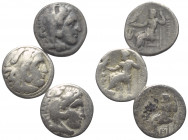 Griechische Münzen - Lots.


Alexander III. (Königreich Makedonien).

Lot (3 Stück, Silber): Drachme, 4. - 3. Jhdt. v. Chr.

Sehr schön.

Ver...