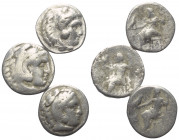 Griechische Münzen - Lots.


Alexander III. (Königreich Makedonien).

Lot (3 Stück, Silber): Drachme, 4. - 3. Jhdt. v. Chr.

Sehr schön.

Ver...