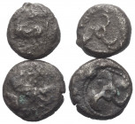 Griechische Münzen - Lots.


Dynasten von Lykien.

Lot (2 Stück, Silber): Tetrobol, 5. - 4. Jhdt. v. Chr.

Fast sehr schön.

Verkauft wie bes...