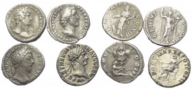 Römische Münzen - Lots. Kaiserzeit.


Lot (4 Stück, Silber): Denare.

Nerva, Hadrianus, Antoninus Pius und Marcus Aurelius. Sehr schön.